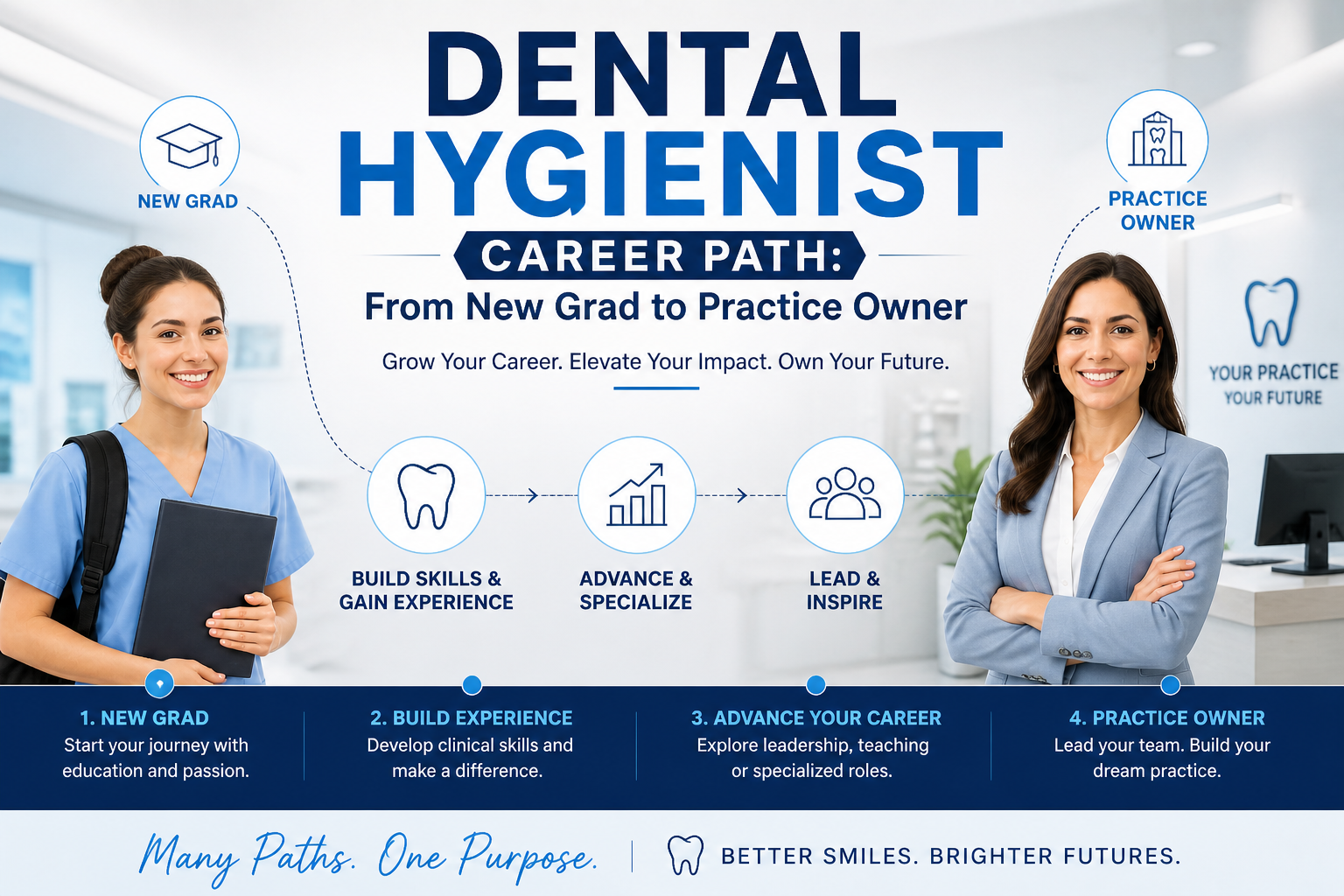 Dental Hygienist Career Path From New Grad to Practice Owner