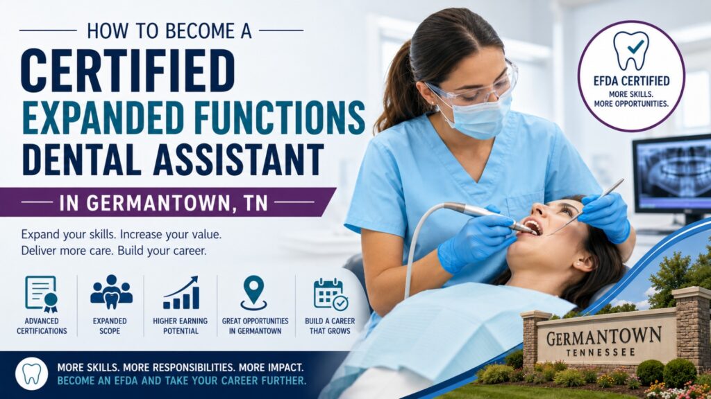 How to Become a Certified Expanded Functions Dental Assistant in Germantown, TN